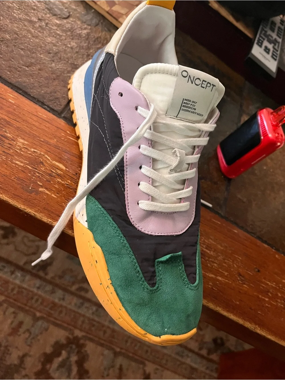 Oncept Brooklyn Sneaker - Green/Lavender/Black